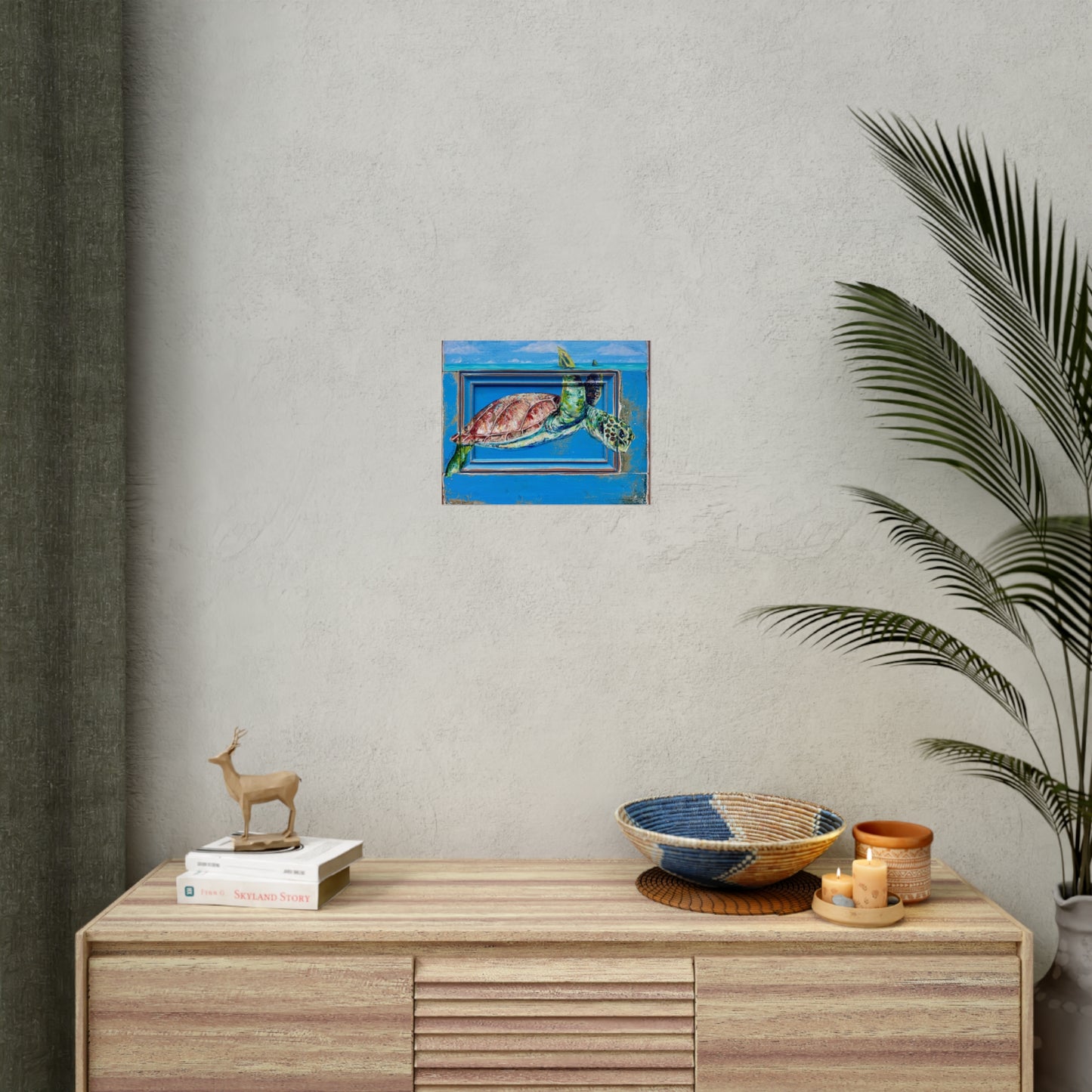 Sea Turtle fine art painting Rolled Posters