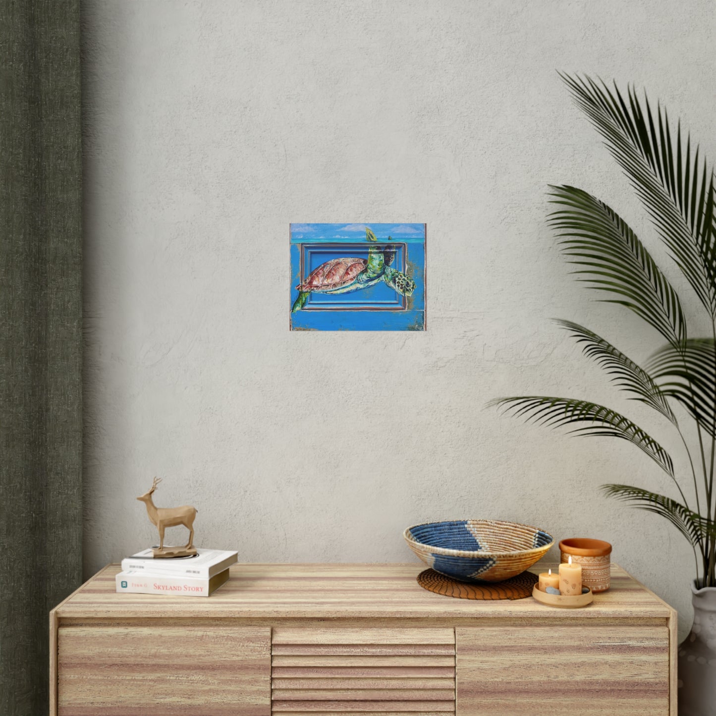 Sea Turtle fine art painting Rolled Posters