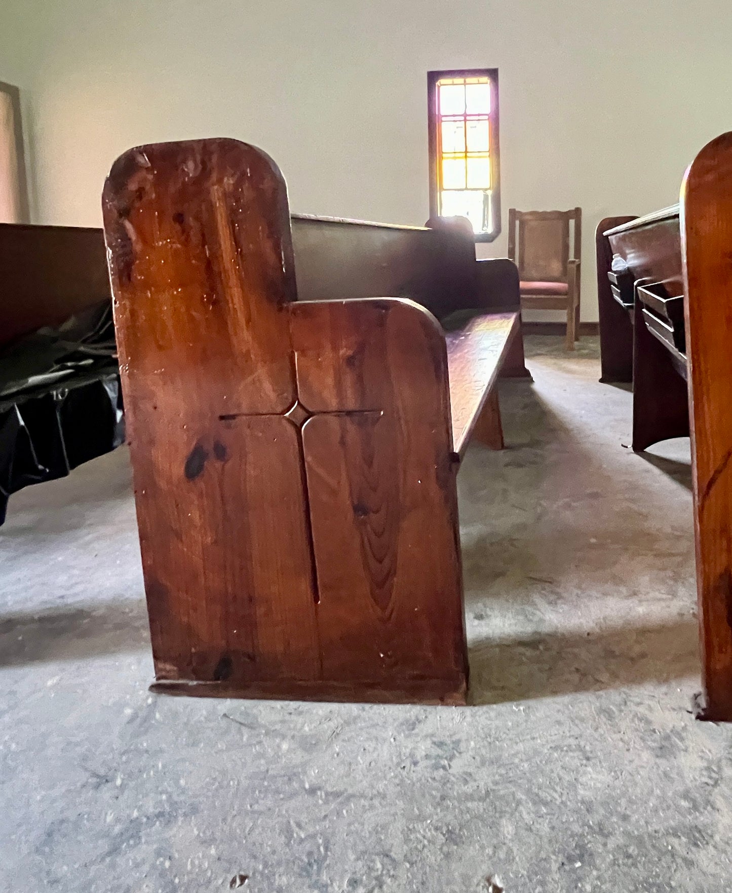 MAGNOLIA Painting on Salvaged CHURCH PEW with Mother Teresa quote* New Orleans artist Paige DeBell.