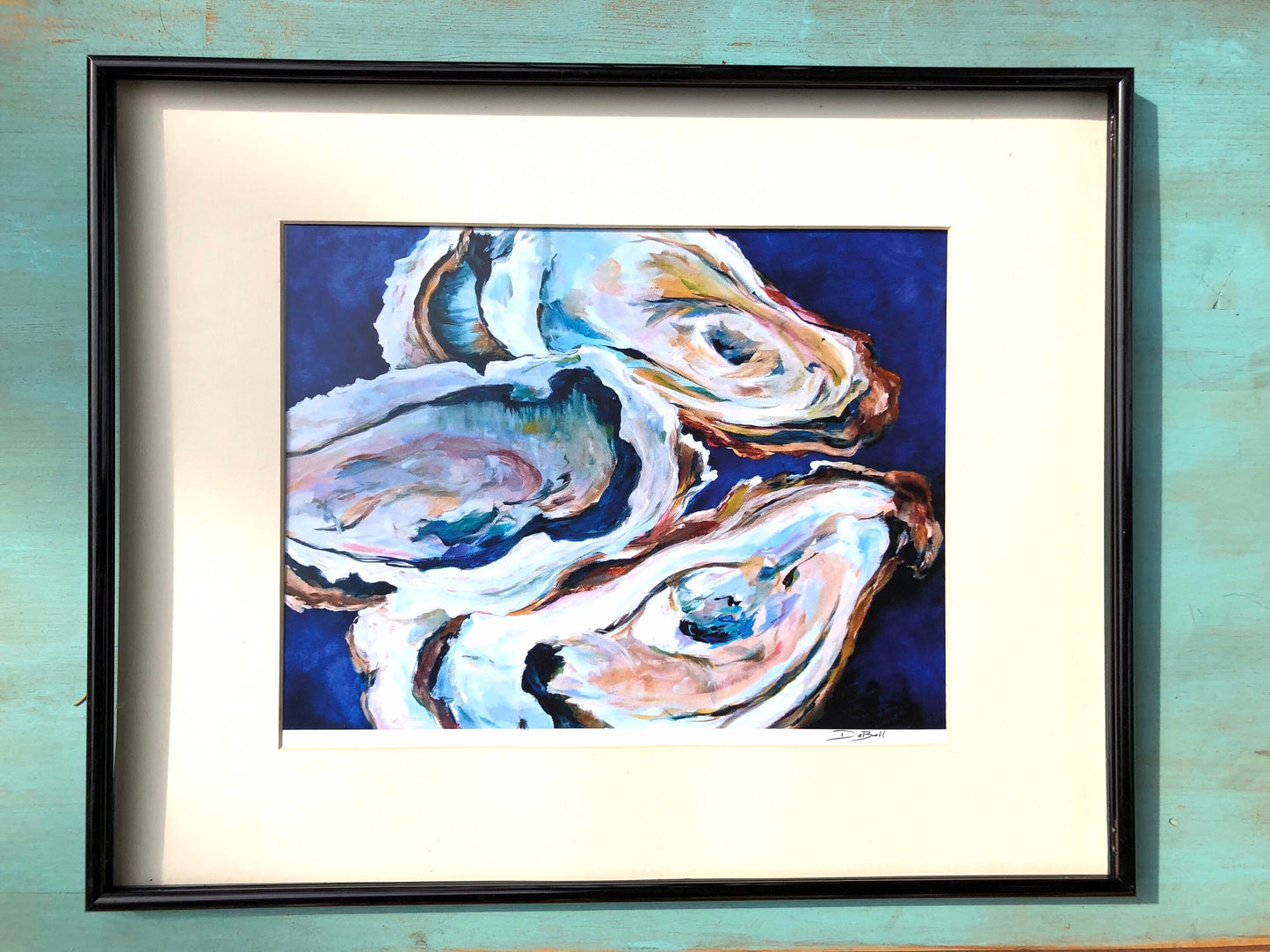 ABSTRACT OYSTER PAINTING ** 11" x14" Print of my original painting by New Orleans artist, Paige DeBell