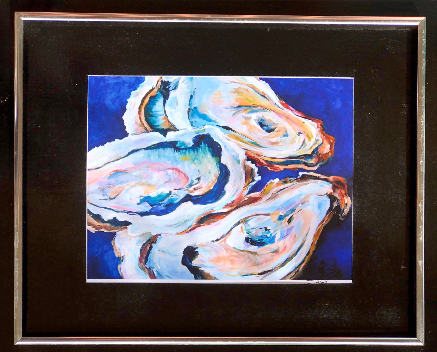 ABSTRACT OYSTER PAINTING ** 11" x14" Print of my original painting by New Orleans artist, Paige DeBell