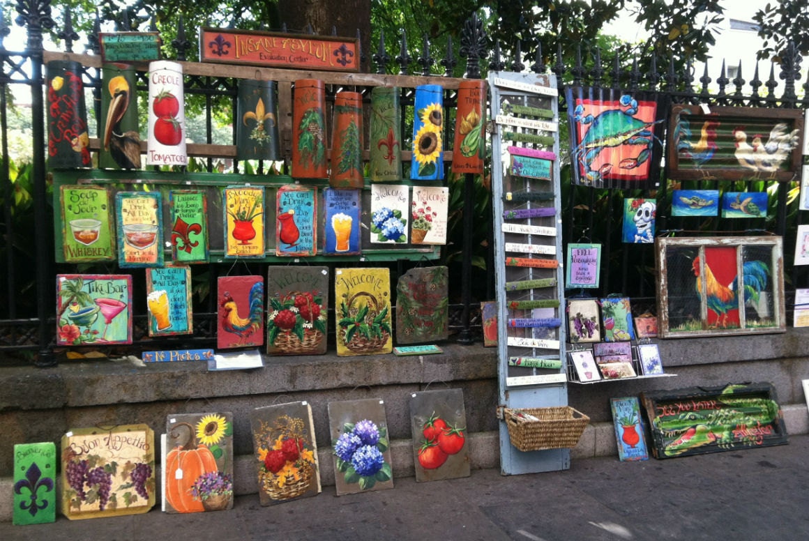 MERMAID Playing the SAX Riding an ALLIGATOR Painting ** 11" x 17" Print of my Original by New Orleans artist, Paige DeBell