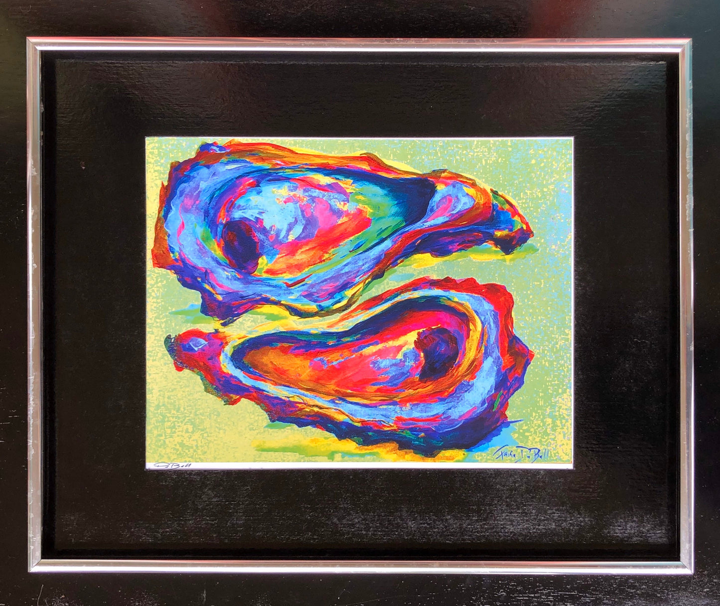 COLORFUL OYSTER PAINTING ** 11" x14" Print of my original painting by New Orleans artist, Paige DeBell