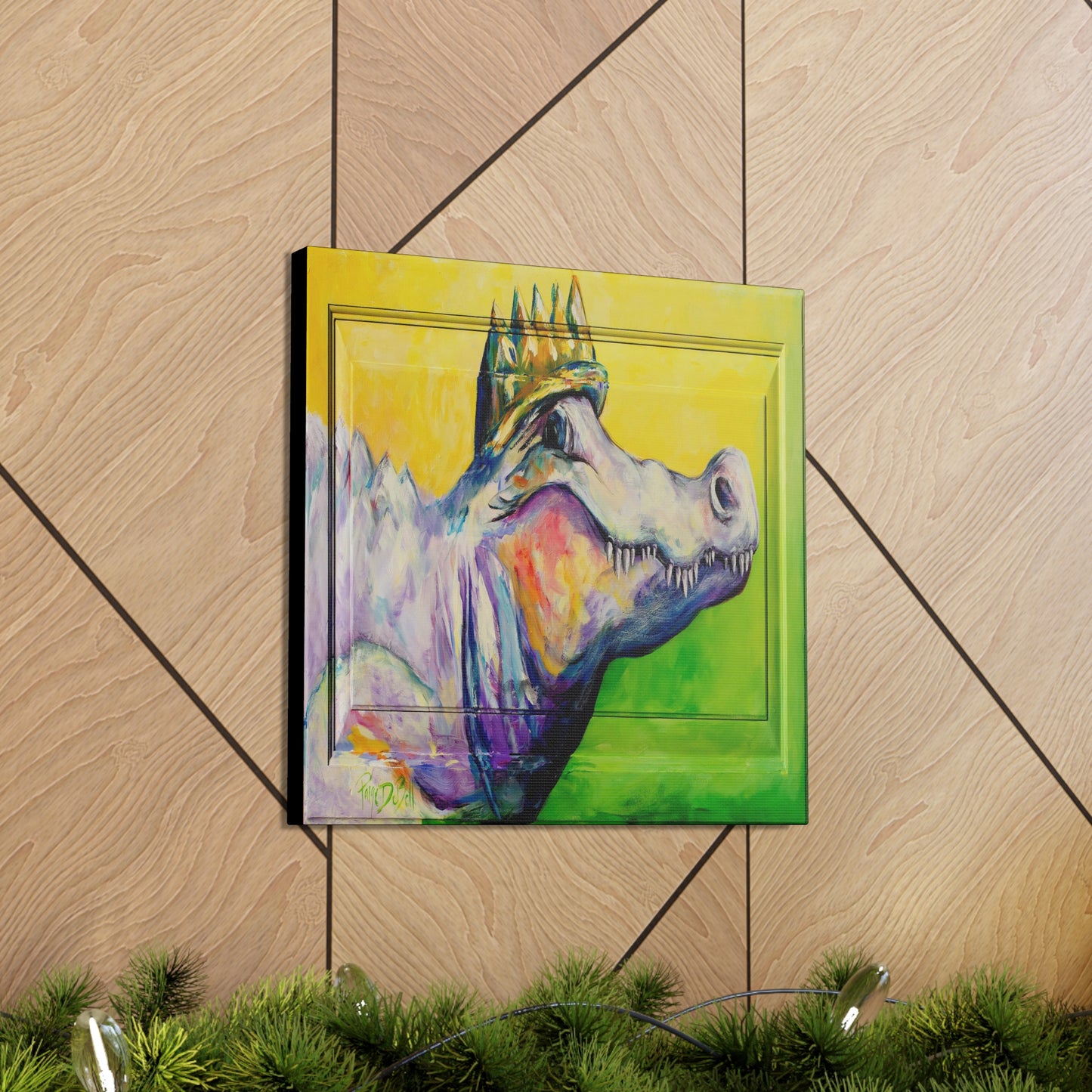 King Gator Canvas Gallery Wrap